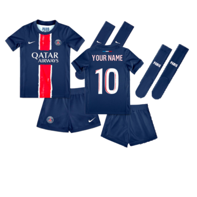2024-2025 PSG Paris Saint Germain Home Mini Kit (Your Name)-Vantage Point Soccer